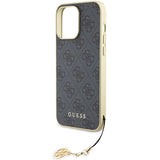 Guess 4G Charms Collection case til iPhone 15 Pro Max - grå