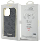 Guess 4G Charms Collection case til iPhone 15 Pro Max - grå