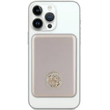 Guess MagSafe 4G Strassed Metal Logo induktion strømbank 15W 5000mAh - guld