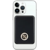 Guess MagSafe 4G Strassed Metal Logo induktion strømbank 15W 5000mAh - sort