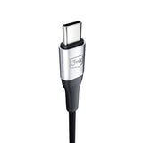 3mk AUX minijack 3.5 mm / USB-C cable - silver
