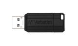 Verbatim PinStripe 128GB USB-nøgle USB Type-A 2.0 Sort