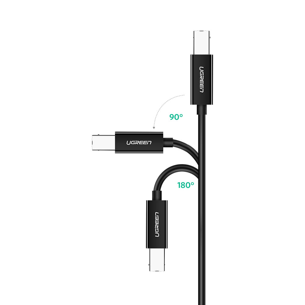 Grøn US241 USB-C 2.0 - USB-B kabel 1 m - sort