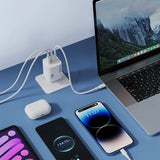 Wozinsky CGWCW 65W USB-A / 2 x USB-C GaN vægoplader - hvid