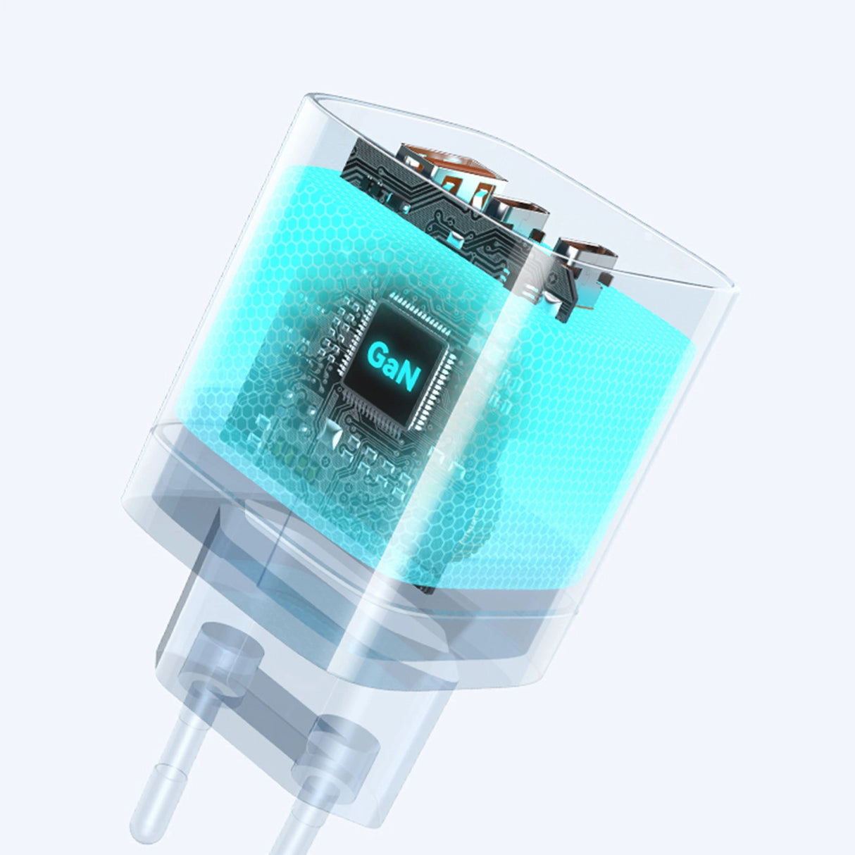 Wozinsky CGWCW 65W USB-A / 2 x USB-C GaN vægoplader - hvid