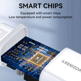 Wozinsky CUWCW 2.4A 2 x USB-A vægoplader - hvid