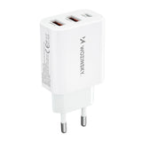 Wozinsky CWCUCW 30W USB-C / 2 x USB-A vægoplader - hvid