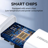 Wozinsky CWCUCW 30W USB-C / 2 x USB-A vægoplader - hvid