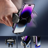 Joyroom JR-ZS259 mekanisk bilholder universel til telefon på cockpit / vindue - sort