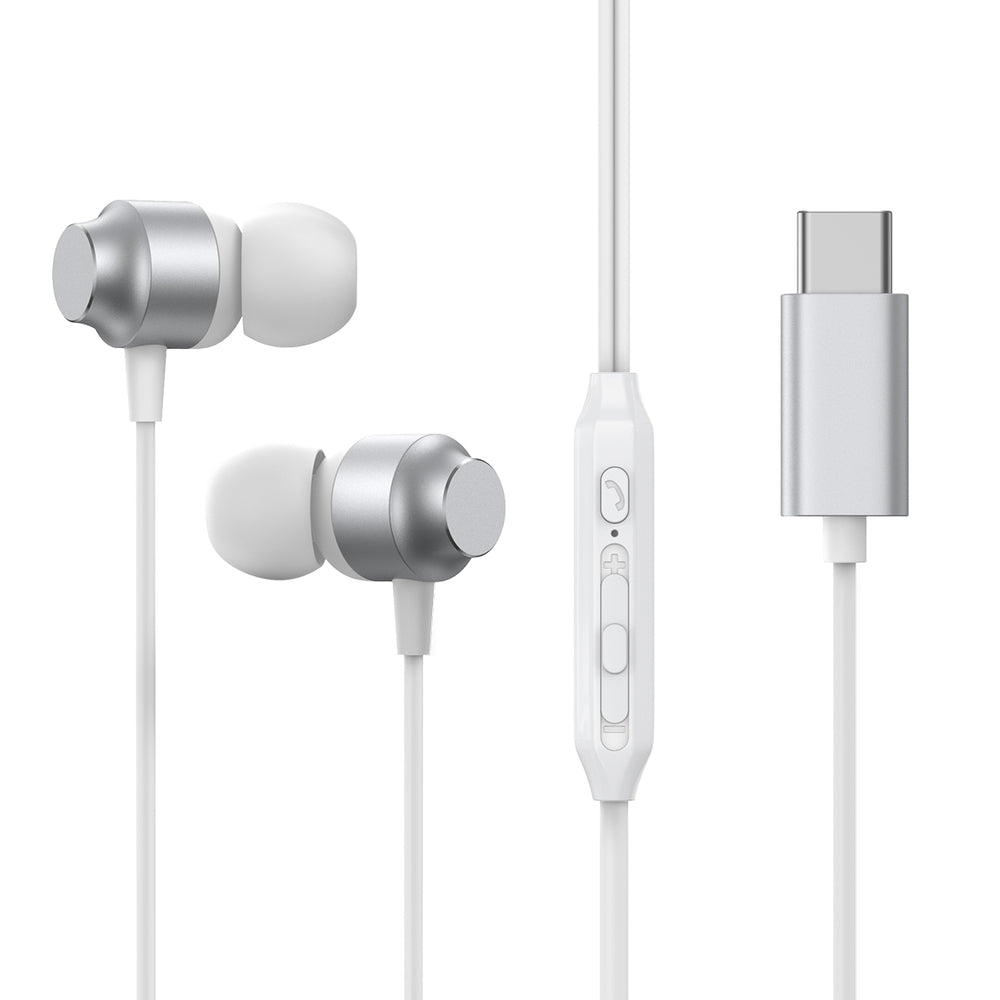 Joyroom JR-EC06 USB-C in-ear hovedtelefoner - sølv