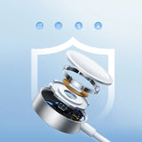 Joyroom S-IW007 3-i-1-kabel USB-A magnetisk oplader - Lightning 1,2 m - hvid