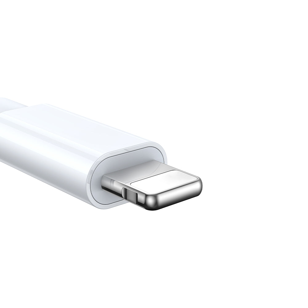 Joyroom S-IW008 3-i-1-kabel magnetisk oplader USB-A - Lightning / USB-C 1,2 m - hvid