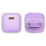 Acefast A53 PD 30W GaN USB-C oplader med display - lilla