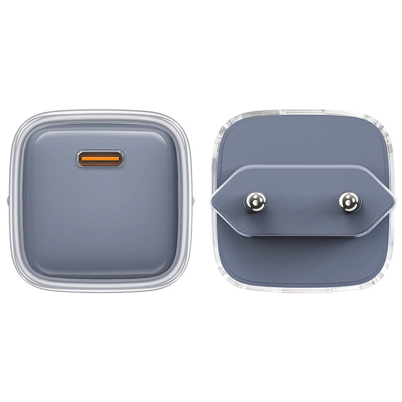 Acefast A53 PD 30W GaN USB-C oplader med display - grå