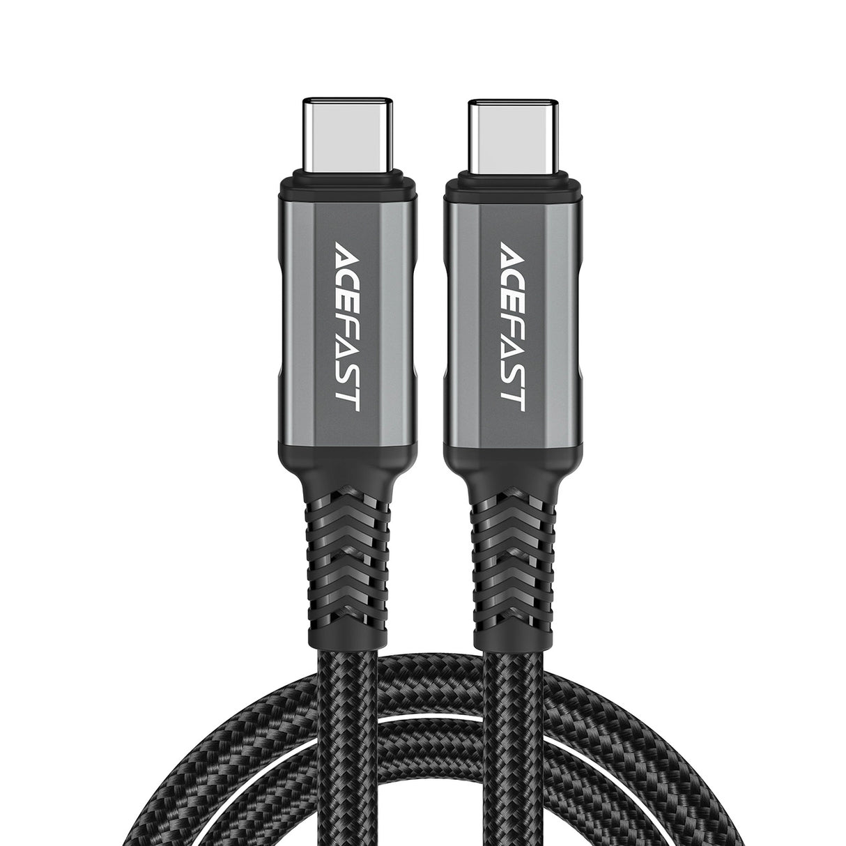 Acefast C1-09 USB-C / USB-C USB4 PD3.1 kabel 5A 1m - grå-sort