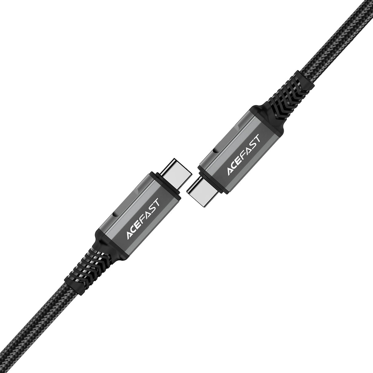 Acefast C1-09 USB-C / USB-C USB4 PD3.1 kabel 5A 1m - grå-sort