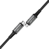 Acefast C1-09 USB-C / USB-C USB4 PD3.1 kabel 5A 1m - grå-sort