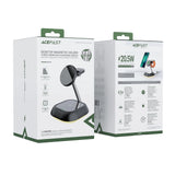 3in1 Acefast E16 15W induktiv opladningsstation til telefon / hovedtelefoner / ur - sort