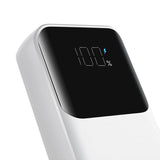 Mini powerbank med indbyggede kabler Joyroom JR-PBC06 30W 10000mAh - hvid