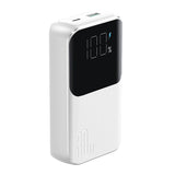 Mini powerbank med indbyggede kabler Joyroom JR-PBC06 30W 10000mAh - hvid