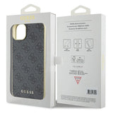 Guess 4G Charms Collection case for iPhone 15 Plus - gray