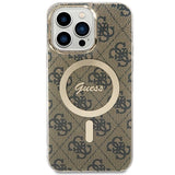 Guess IML 4G MagSafe Case til iPhone 15 Pro Max - Brunt
