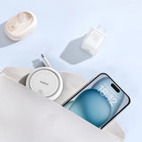 Baseus Free2Draw Mini USB-C - USB-C 100W 1m indtrækbar kabel - hvid