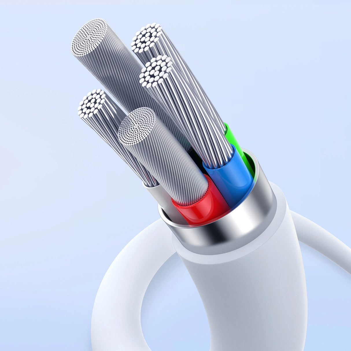 Baseus Superior Series ll USB-C - USB-C 30W 480Mb/s kabel 1m - hvid