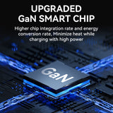 Wozinsky CGWCB 140W GaN vægoplader 3 x USB-C / 2 x USB-A - sort