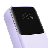 Joyroom JR-PBC07 20000mAh 30W mini power bank med USB-C og Lightning kabler - lilla