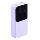 Joyroom JR-PBC07 20000mAh 30W mini power bank med USB-C og Lightning kabler - lilla