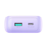 Joyroom JR-PBC07 20000mAh 30W mini power bank med USB-C og Lightning kabler - lilla