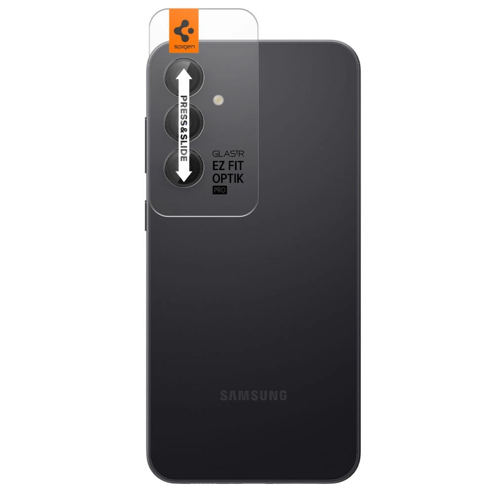 Spigen Glas.tR EZ Fit Optik Camera Protector til Samsung Galaxy S23 FE - sort 2 stykker.