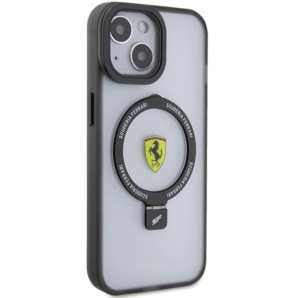 Ferrari FEHMP15SUSCAK iPhone 15 6.1" black/black hardcase Ring Stand 2023 Collection MagSafe