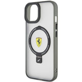 Ferrari FEHMP15SUSCAK iPhone 15 6.1" black/black hardcase Ring Stand 2023 Collection MagSafe
