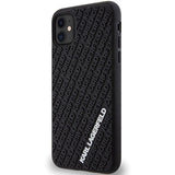 Karl Lagerfeld KLHCN613DMKRLK iPhone 11 / Xr 6.1" black/black hardcase 3D Rubber Multi Logo
