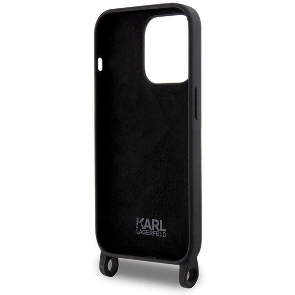 Karl Lagerfeld KLHCP15XSCBSCNK iPhone 15 Pro Max 6.7" hardcase black/black Crossbody Silicone Choupette