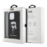 Karl Lagerfeld KLHCP15XSCBSKNK iPhone 15 Pro Max 6.7" hardcase black/black Crossbody Silicone Ikonik