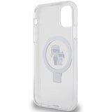 Karl Lagerfeld KLHMN61HMRSKCH iPhone 11 / Xr 6.1" white/white hardcase Ring Stand Karl&Choupette MagSafe