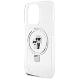 Karl Lagerfeld KLHMP14LHMRSKCH iPhone 14 Pro 6.1" white/white hardcase Ring Stand Karl&Choupette MagSafe