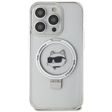 Karl Lagerfeld KLHMP15LHMRSCHH iPhone 15 Pro 6.1" white/white hardcase Ring Stand Choupette Head MagSafe