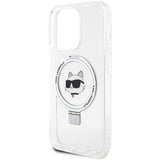 Karl Lagerfeld KLHMP15LHMRSCHH iPhone 15 Pro 6.1" white/white hardcase Ring Stand Choupette Head MagSafe