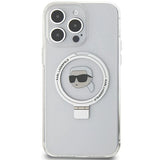 Karl Lagerfeld KLHMP15LHMRSKHH iPhone 15 Pro 6.1" white/white hardcase Ring Stand Karl Head MagSafe