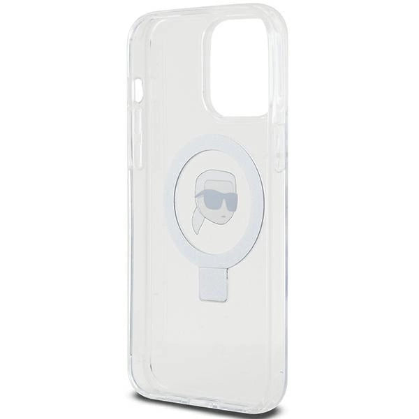 Karl Lagerfeld KLHMP15LHMRSKHH iPhone 15 Pro 6.1" white/white hardcase Ring Stand Karl Head MagSafe