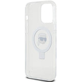 Karl Lagerfeld KLHMP15LHMRSKHH iPhone 15 Pro 6.1" white/white hardcase Ring Stand Karl Head MagSafe