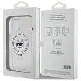 Karl Lagerfeld KLHMP15MHMRSCHH iPhone 15 Plus 6.7" white/white hardcase Ring Stand Choupette Head MagSafe