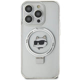 Karl Lagerfeld KLHMP15XHMRSCHH iPhone 15 Pro Max 6.7" white/white hardcase Ring Stand Choupette Head MagSafe
