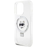 Karl Lagerfeld KLHMP15XHMRSCHH iPhone 15 Pro Max 6.7" white/white hardcase Ring Stand Choupette Head MagSafe