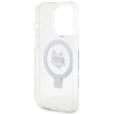 Karl Lagerfeld KLHMP15XHMRSCHH iPhone 15 Pro Max 6.7" white/white hardcase Ring Stand Choupette Head MagSafe