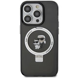 Karl Lagerfeld KLHMP15XHMRSKCK iPhone 15 Pro Max 6.7" black/black hardcase Ring Stand Karl&Choupette MagSafe